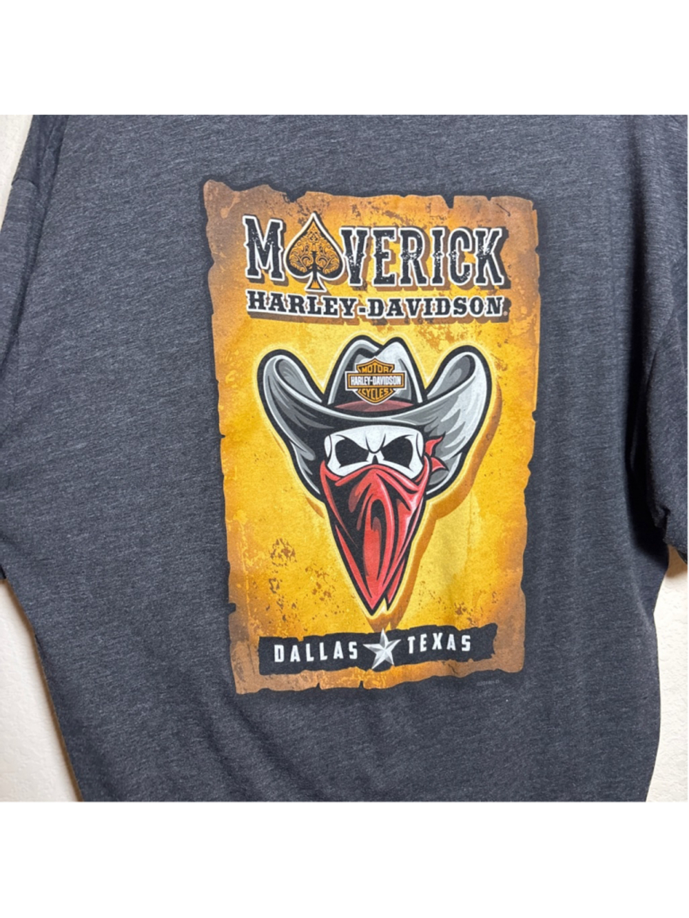 Harley-Davidson authentic Maverick Dallas XL tee excellent condition
